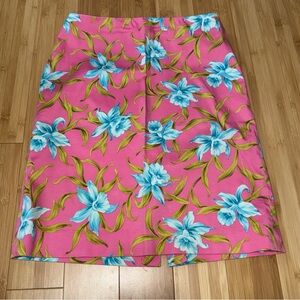 Jones New York Floral Pink Skirt size 4